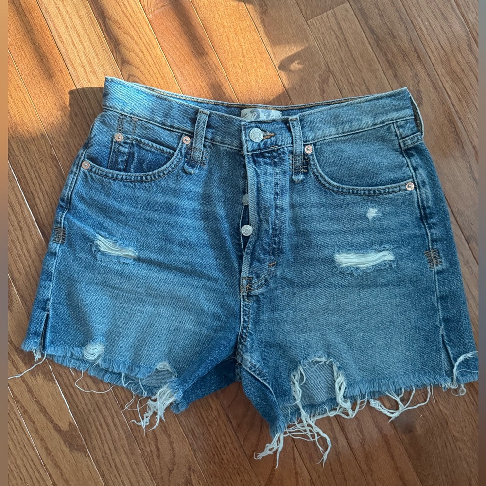 Free People denim shorts